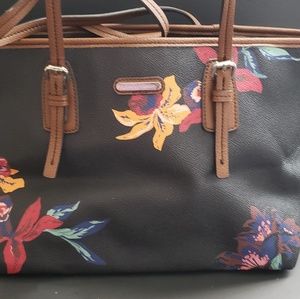 Dana Buchman Thin Strap Flower Print Purse